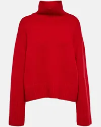 Lisa Yang Pullover Fleur in cashmere Rosso