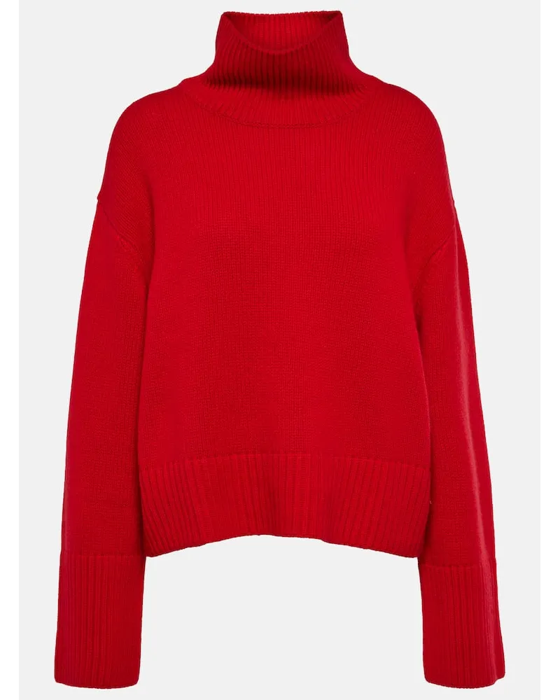 Lisa Yang Pullover Fleur in cashmere Rosso