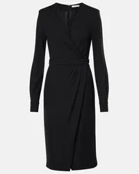 Max Mara Abito midi Virtus in jersey Nero