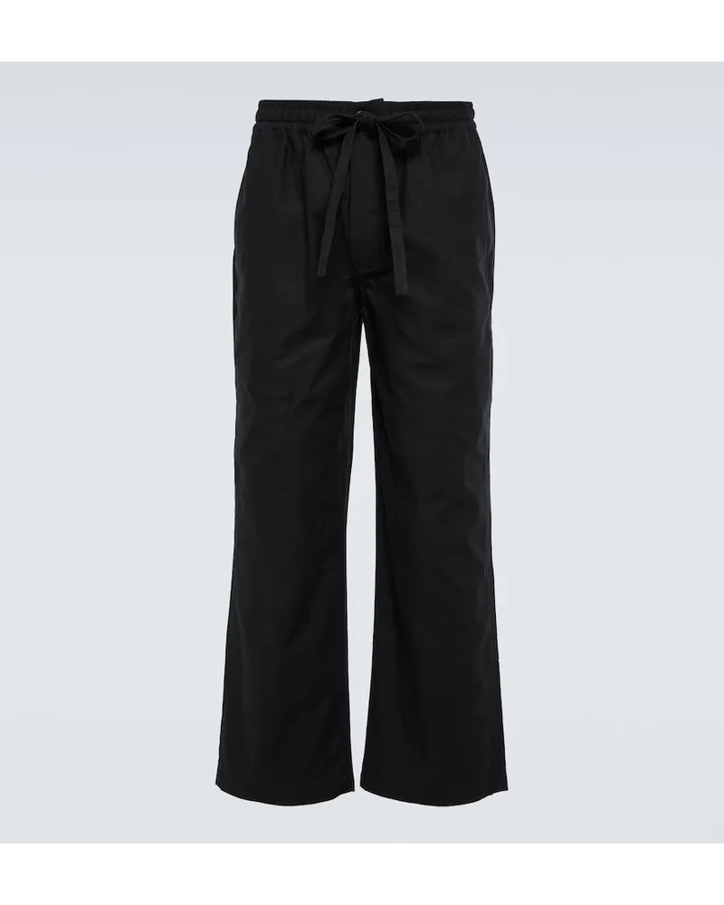 COMMAS Pantaloni sportivi in cotone Nero