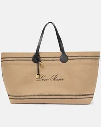 Loro Piana Borsa Tasman Extra Large Beige