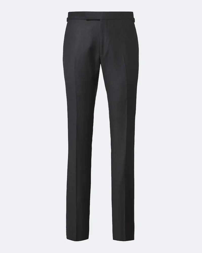 Tom Ford Pantaloni slim Shelton in lana Grigio