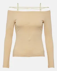 Jacquemus Top Sierra in misto cotone Bianco