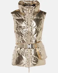 Jet Set Gilet imbottito Gardena metallizzato Oro