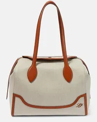 Loro Piana Borsa Happy Day Large in canvas Beige