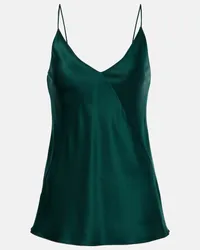 Max Mara Camisole Metello in raso di seta Verde