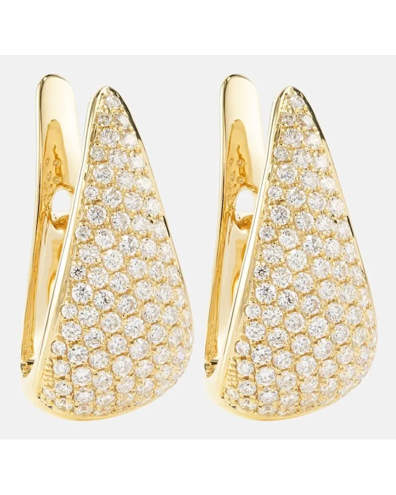 ANITA KO Orecchini Claw in oro 18kt con diamanti Oro