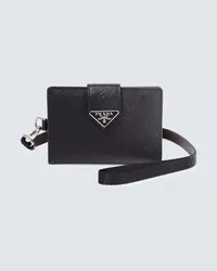 Prada Portacarte in pelle saffiano Nero