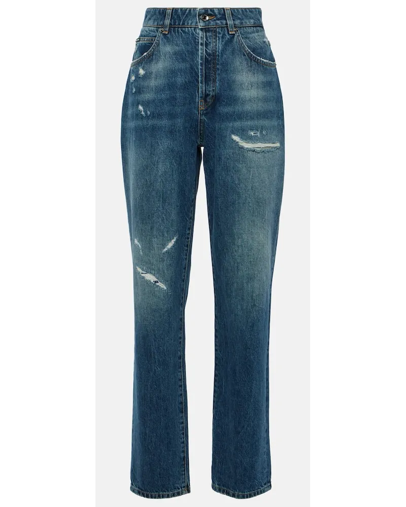 Dolce & Gabbana Jeans regular con logo Blu