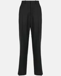 The Row Pantaloni flared Albereta in lana Nero