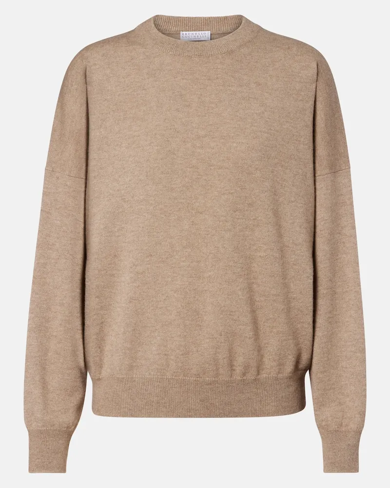 Brunello Cucinelli Pullover in cashmere Marrone