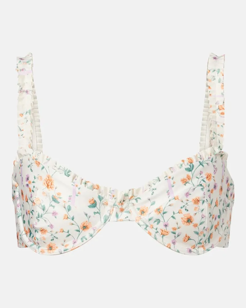 AGUA BENDITA Top bikini Agraz con stampa floreale Multicolore