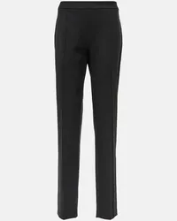 Loro Piana Pantaloni Mirel slim in misto lana Nero