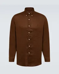 Ralph Lauren Camicia in lino Marrone