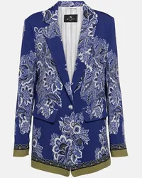 Etro Blazer con stampa Blu