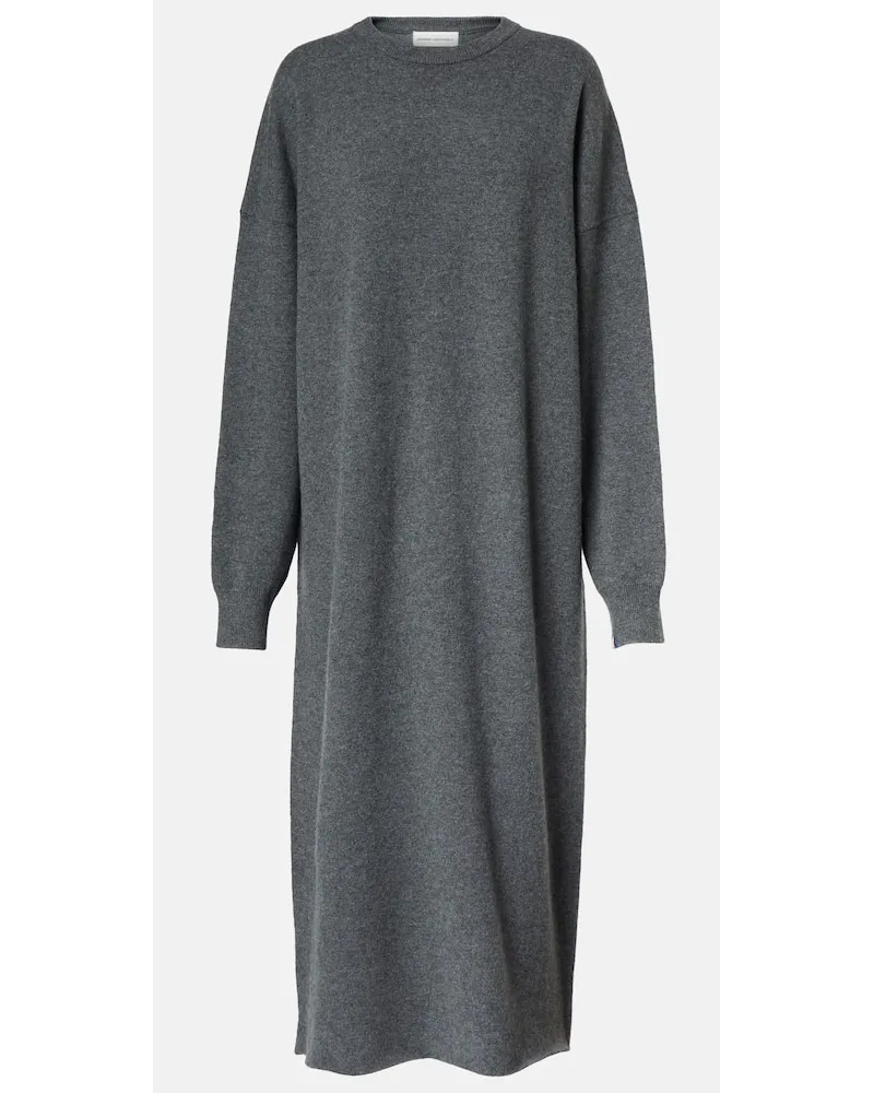 extreme cashmere Abito lungo N°106 Weird Short in cashmere Grigio