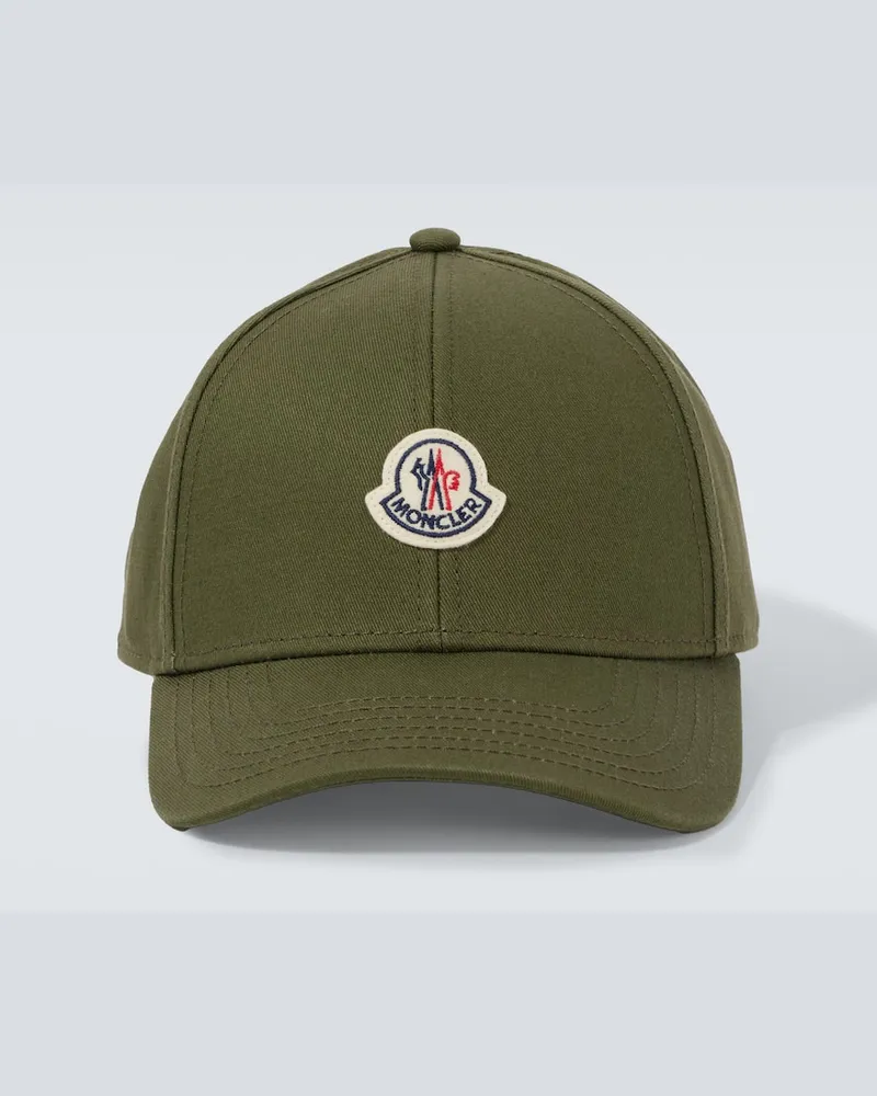 Moncler Cappello da baseball in gabardine Verde