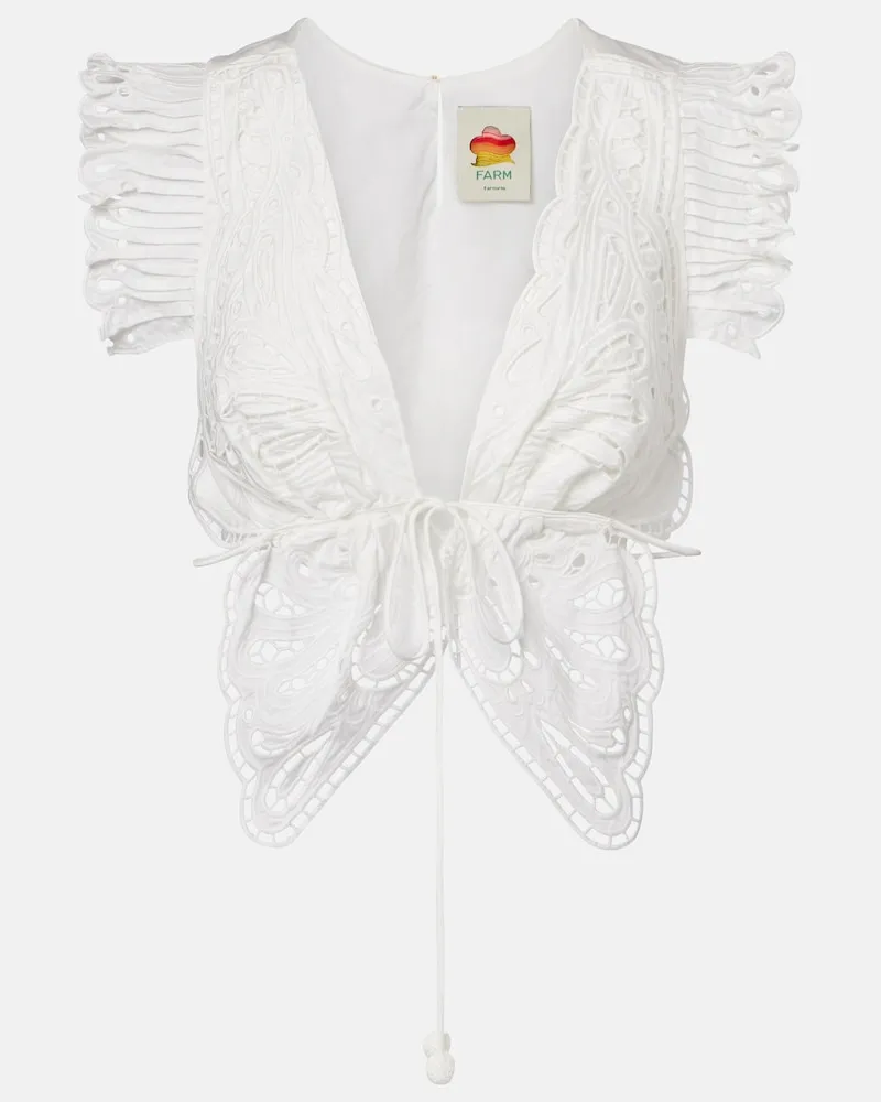 FARM Rio Top in cotone Bianco