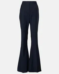 SPORTMAX Pantaloni flared Aeroso1234 misto lana Blu