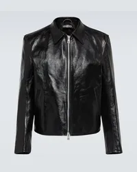 Our Legacy Giacca blouson Mini in pelle Nero