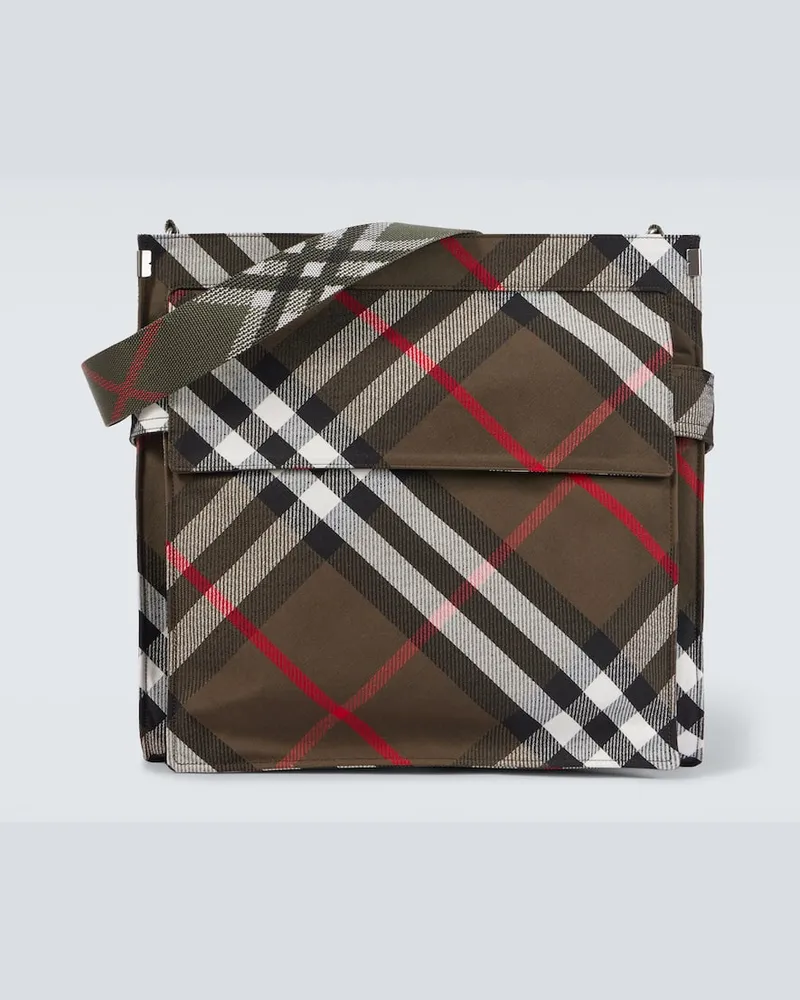 Burberry Borsa Medium Burberry Check Verde