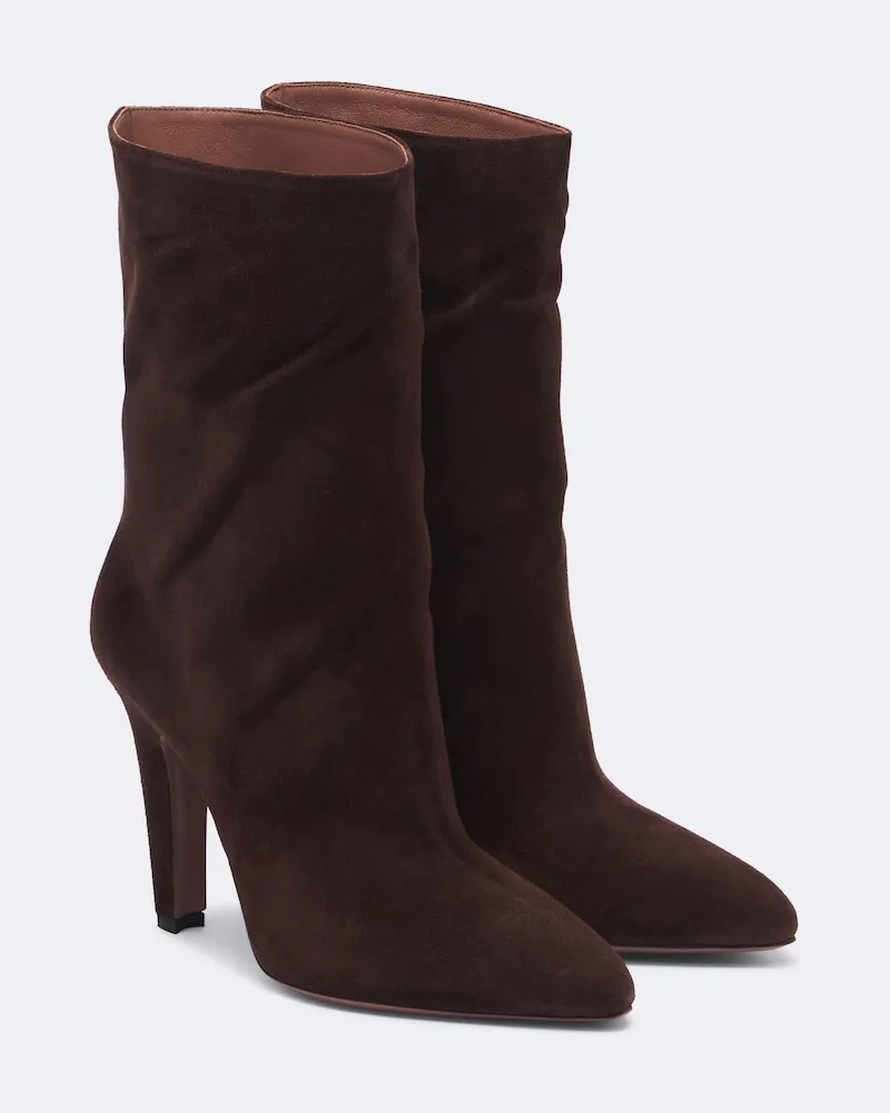 Paris Texas Stivaletti Elsa in suede Marrone