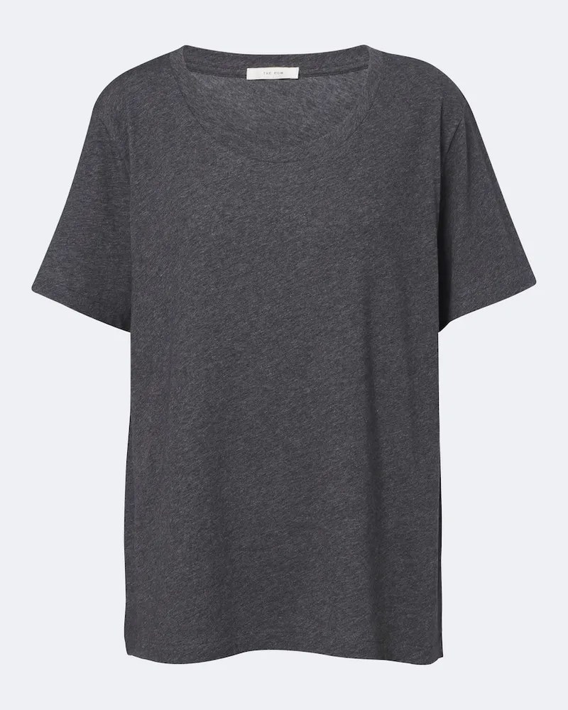 The Row T-shirt Dera in jersey di cotone Grigio