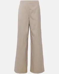 TOD'S Pantaloni a gamba larga e vita media Beige