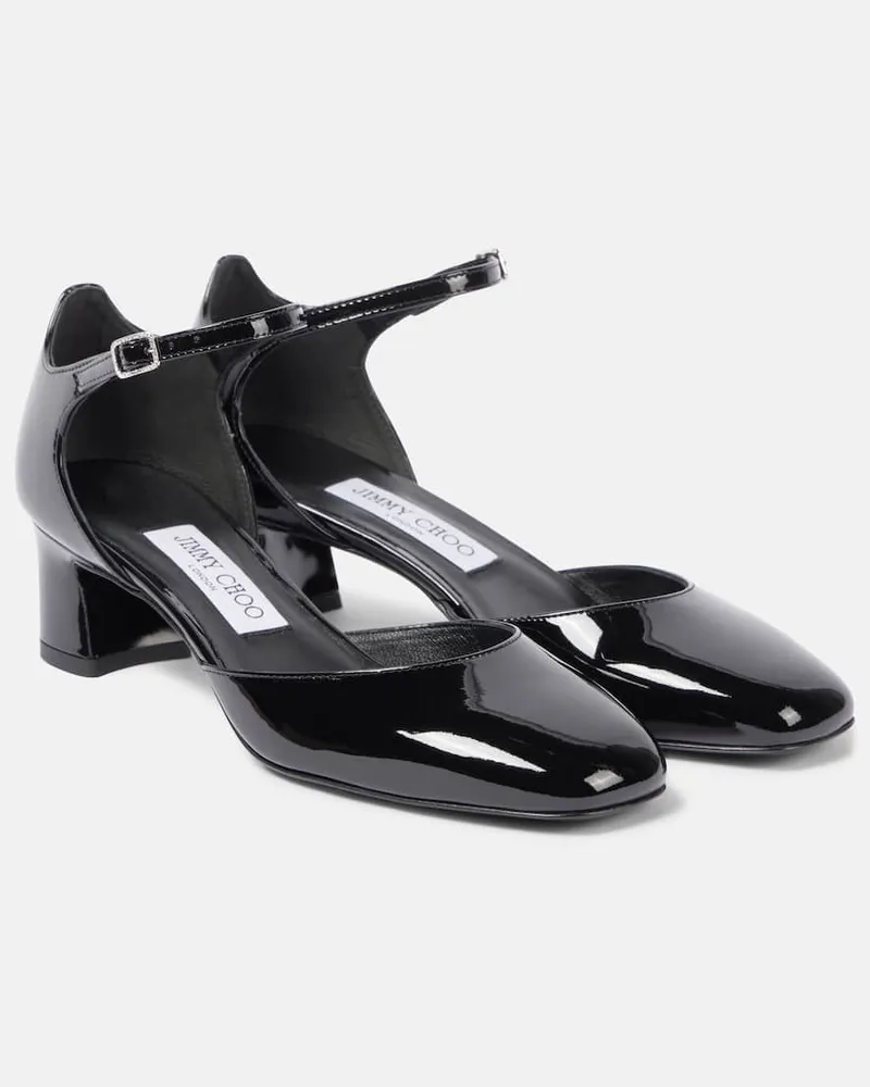 Jimmy Choo Pumps Mary Jane Pixie 45 in vernice Nero