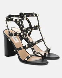 Valentino Garavani Sandali Rockstud in pelle Nero