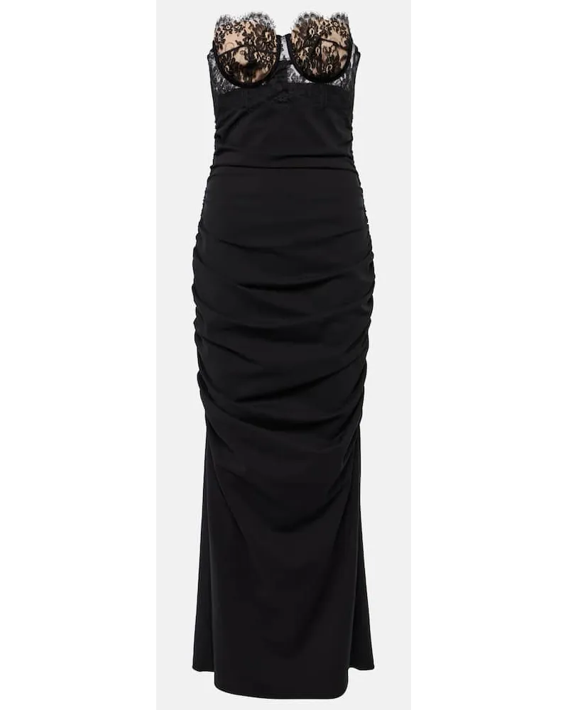 Dolce & Gabbana Abito lungo con pizzo Nero