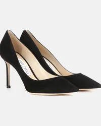 Jimmy Choo Pumps Romy 85 in suede Nero