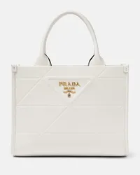 Prada Borsa Symbole Mini in pelle Bianco