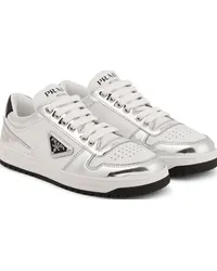 Prada Sneakers Downtown in pelle con logo Multicolore