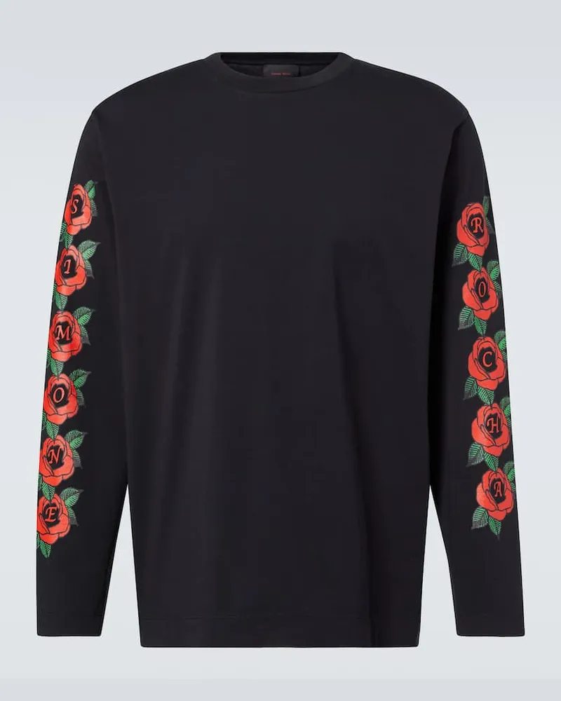 Simone Rocha T-shirt in jersey di cotone Nero