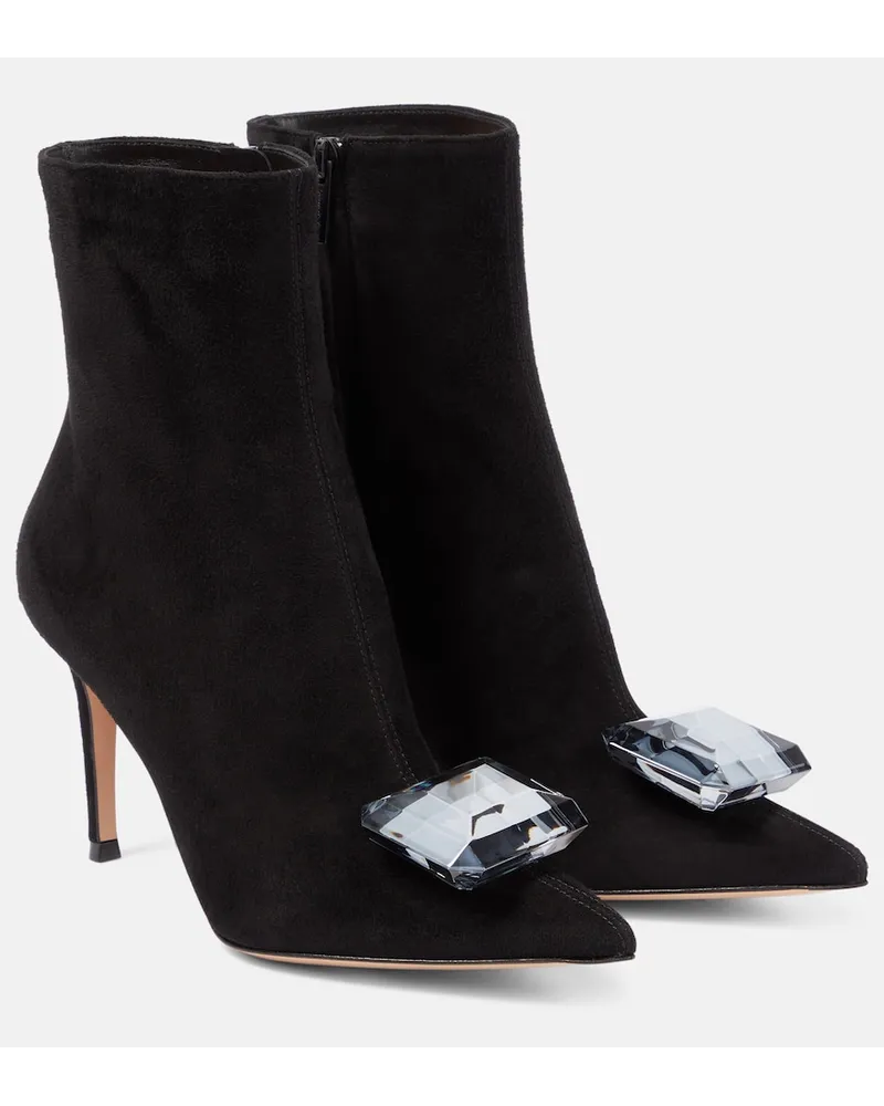 Gianvito Rossi Stivaletti Jaipur in suede Nero