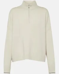 Brunello Cucinelli Pullover in lana, cashmere e seta Bianco