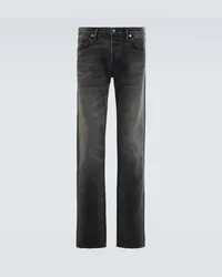 Tom Ford Jeans slim a vita media Nero