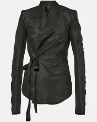 Rick Owens Giacca di pelle Nero