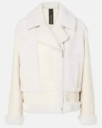 BLANCHA Giacca in shearling Bianco