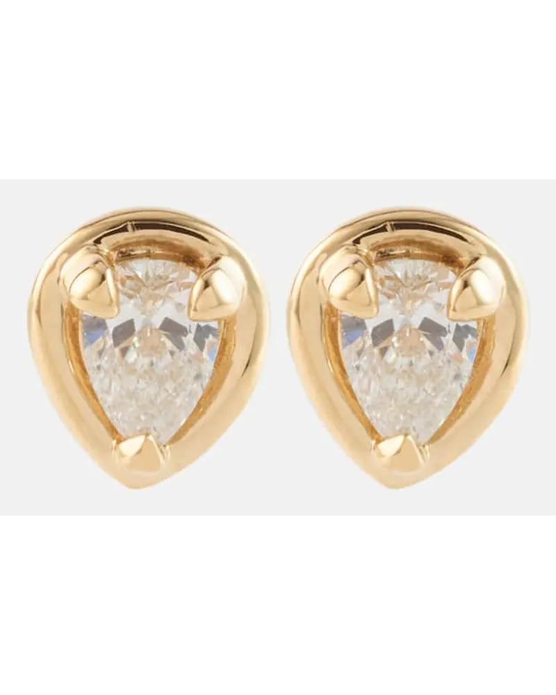 Stone & Strand Orecchini Birthstone Bonbon in oro 14kt con diamanti Oro
