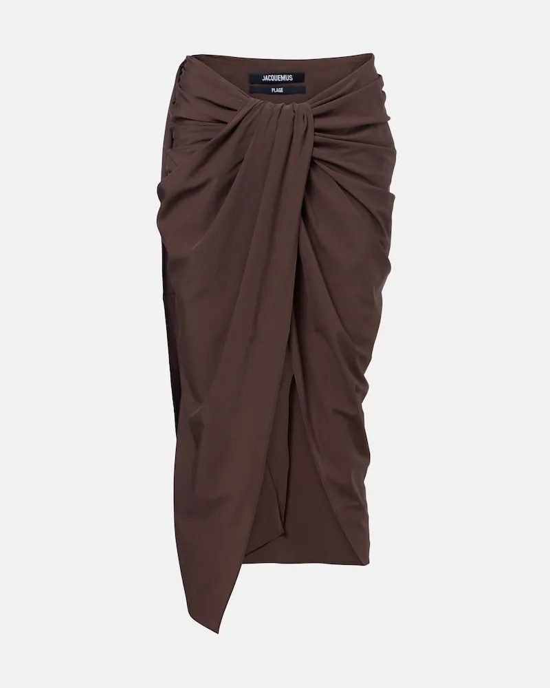 Jacquemus Pareo asimmetrico Marrone