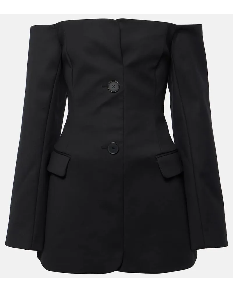SIR Miniabito Sandrine con scollo bardot Nero