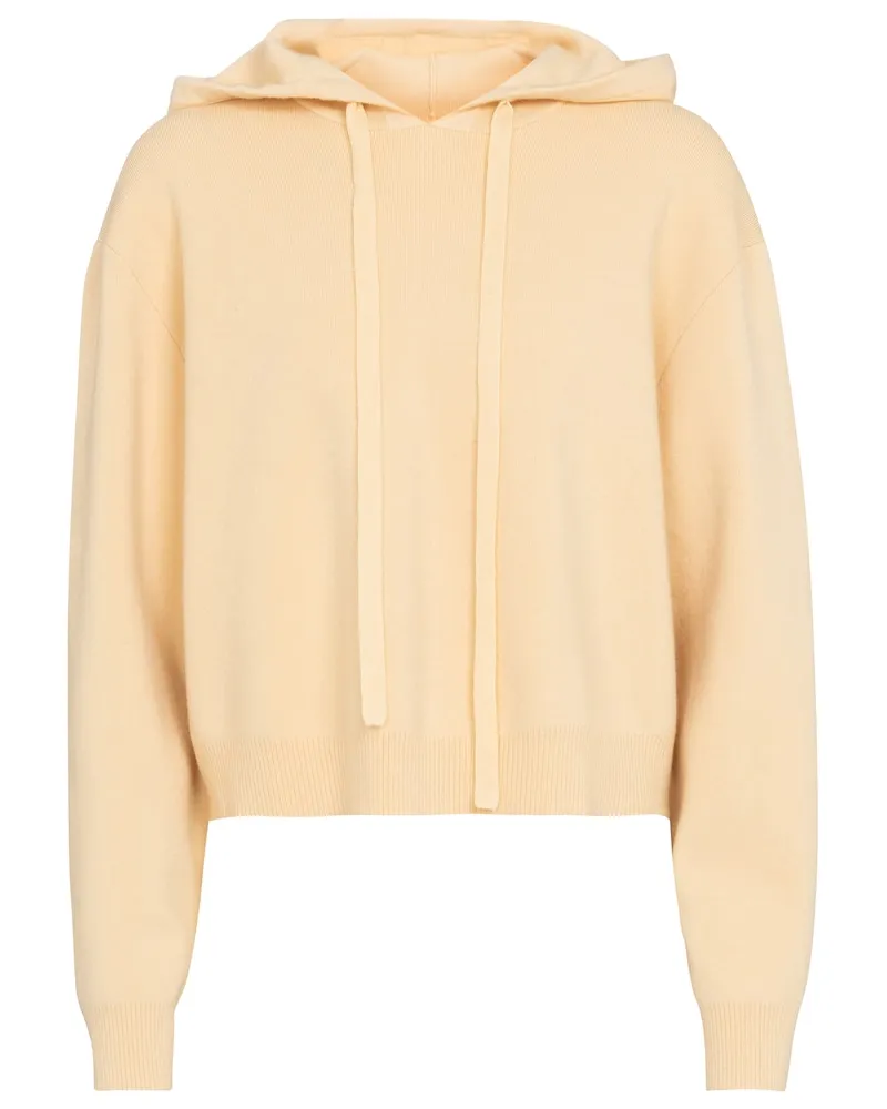 Live The Process Felpa in misto cashmere con cappuccio Giallo
