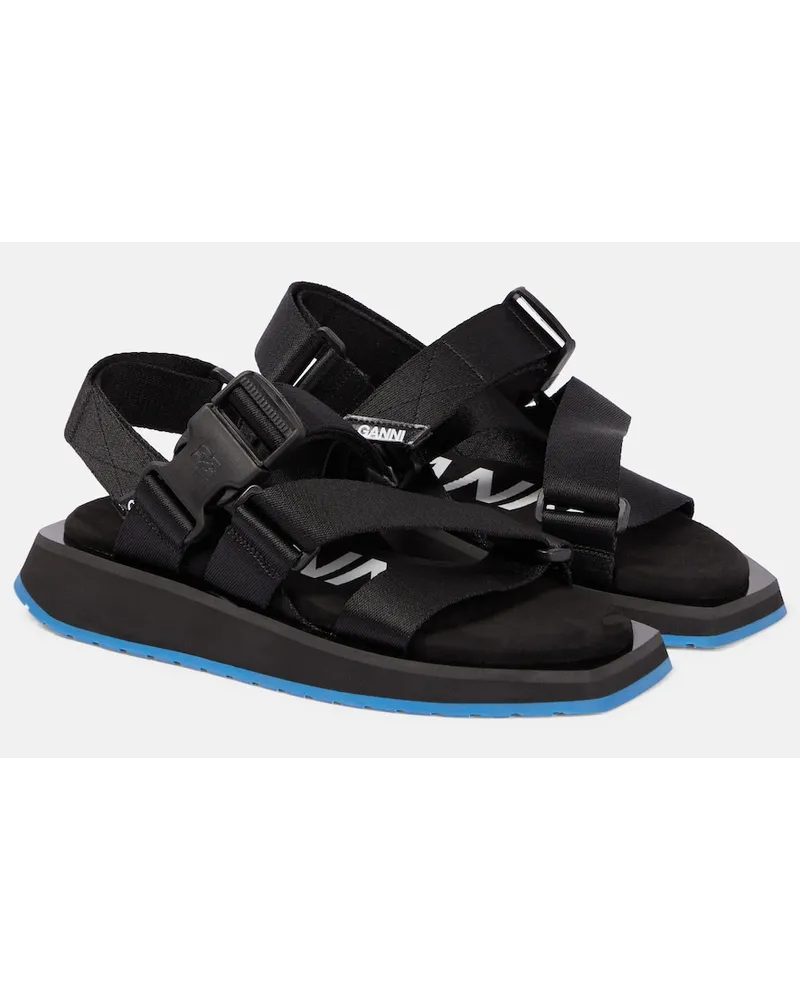 Ganni Sandali Performance Webbing Nero