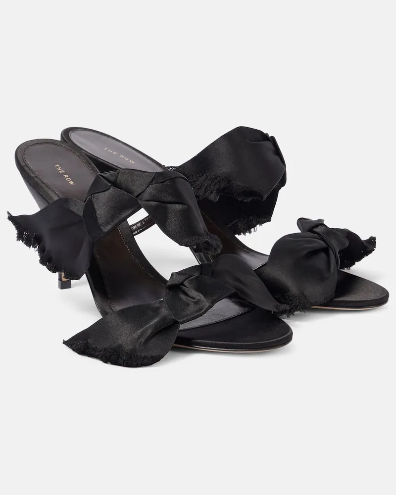 The Row Sandali Vika in raso Nero