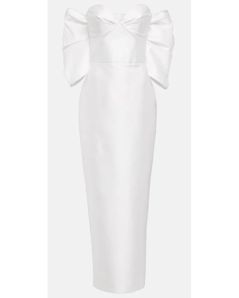 RASARIO Bridal - Abito lungo Leah in raso Bianco