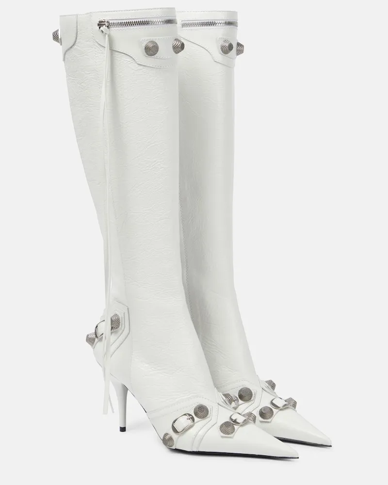 Balenciaga Stivali Cagole in pelle Bianco