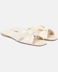 The Row Sandali Soft Knot in pelle Bianco