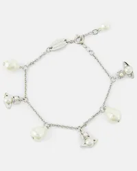 Vivienne Westwood Bracciale Emiliana con perle bijoux Argento